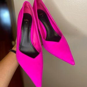 Zara bright pink heals